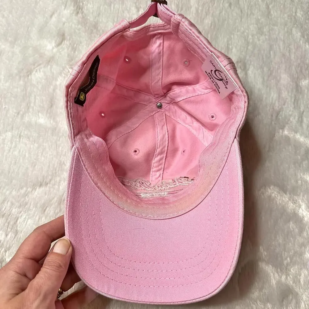 John Deere Pink Baseball Cap Women’s Adjustable Embroidered Hat